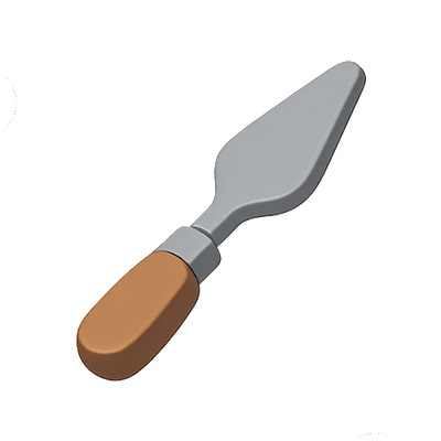 3D Rendering of a Trowel Tool for Construction