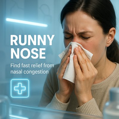 Health Awareness Graphic on Nasal Congestion Relief