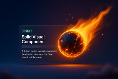 Dynamic Burning Ball VFX Element for Compositing