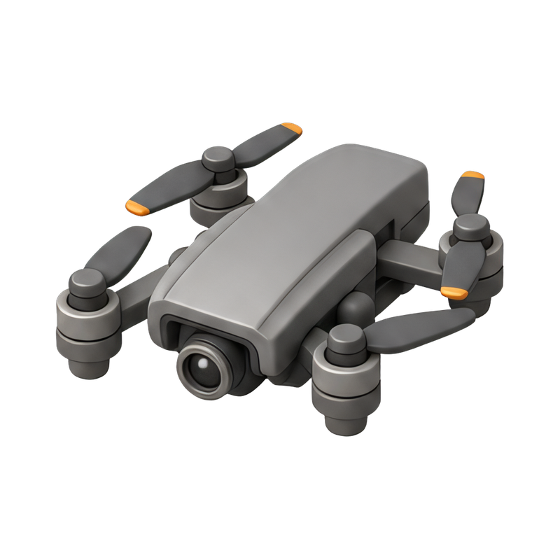 folded quadcopter for travel