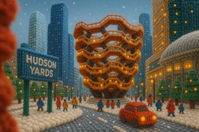 Winter Wonderland at Hudson Yards: A Cozy Scene