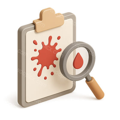 3D Forensic Icon for Blood Spatter Analysis
