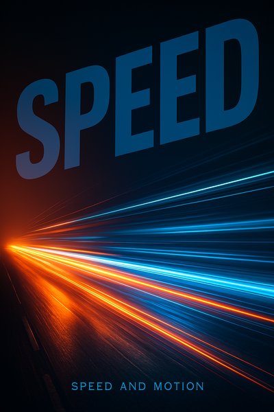 Dynamic Streaks of Light Illustrating Speed and Motion