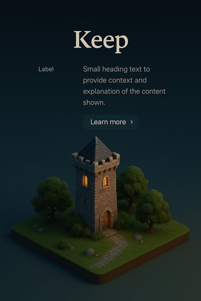 Distant Perspective of a 3D Scene Featuring a Castle