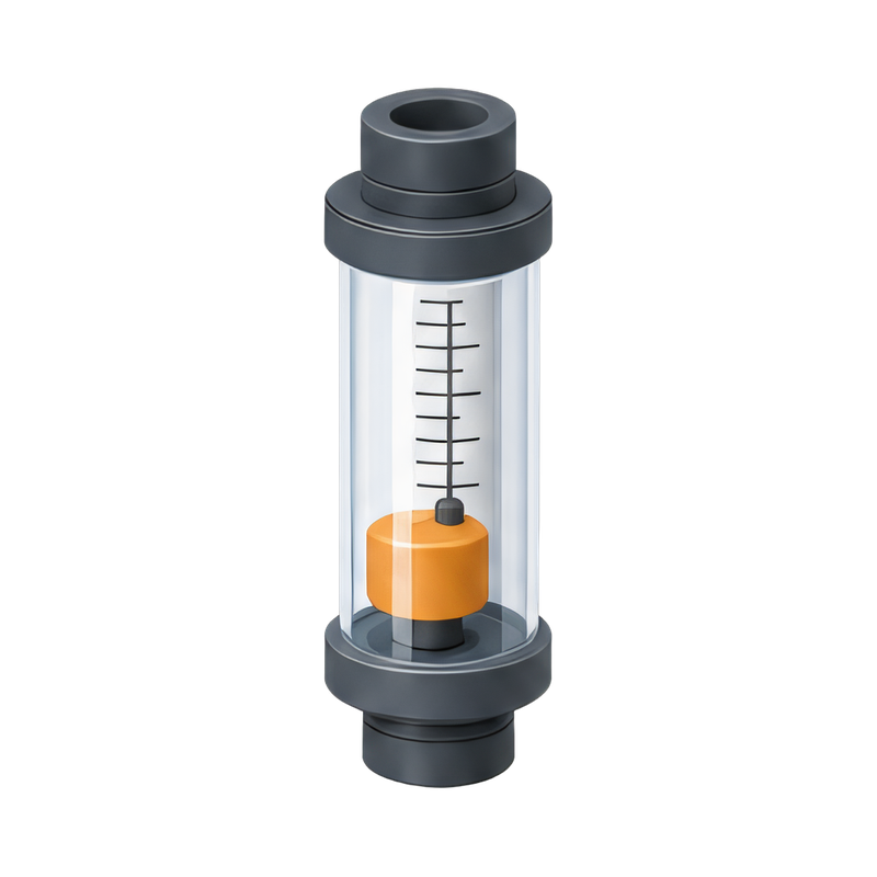 compact inline flow meter