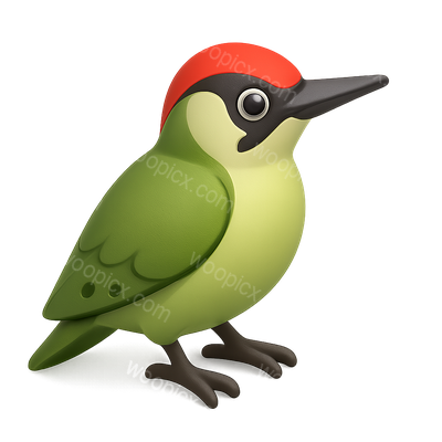 Colorful Cartoon Woodpecker Illustration
