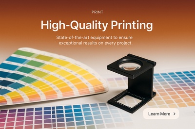 Stylish High-Quality Printing Web Page Design