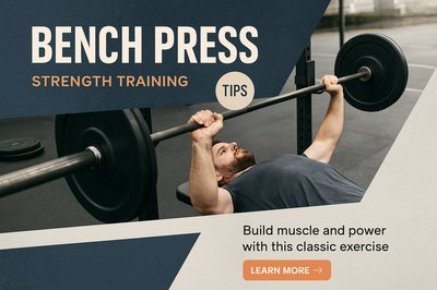 Bench Press Tips for Strength Training with Realistic Design