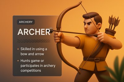 3D Archer Design with Integrated Text Blocks