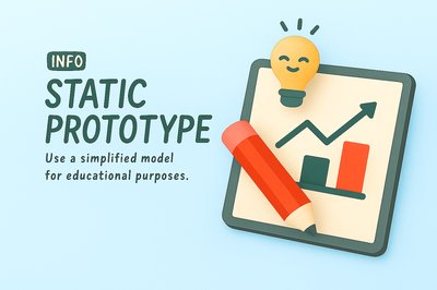 3D Educational Graphic Featuring Static Prototype Concept