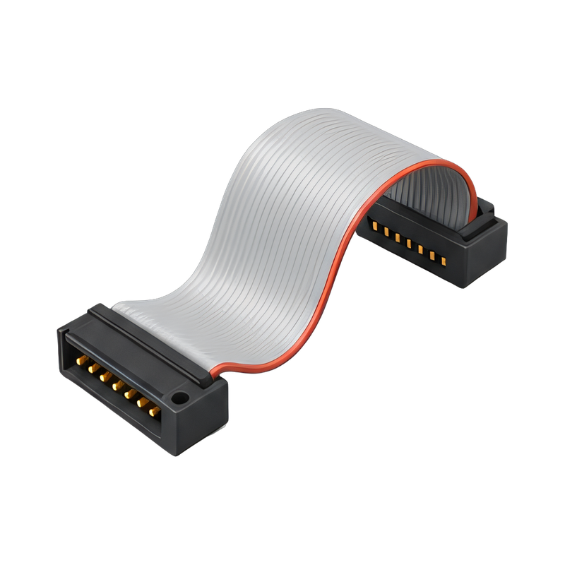 Ribbon cable with IDC header