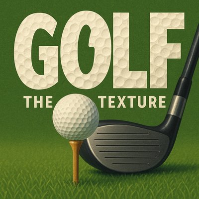 Stylized Golf Graphic Featuring Club and Ball
