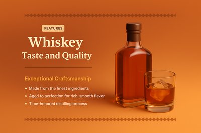 Whiskey Landing Page Design Features and Quality