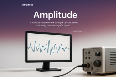 Modern Web Design: Amplitude Visualization Concept