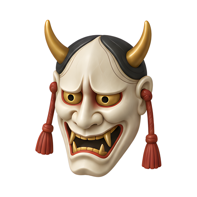 Hannya noh mask design