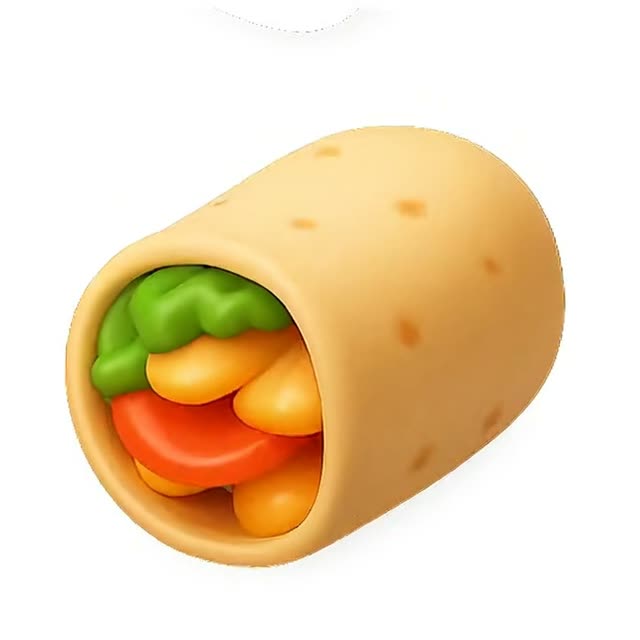 Delicious Veggie Wraps Animation in Stock Footage