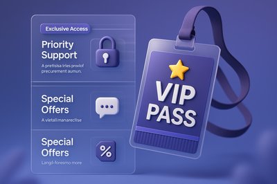 3D VIP Pass Design with Exclusive Features