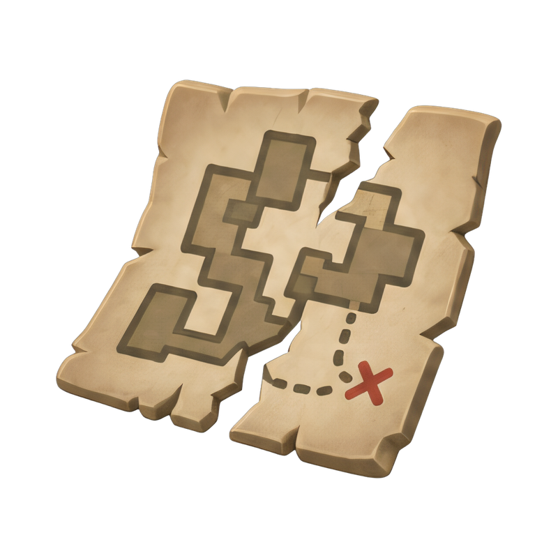 torn dungeon map design