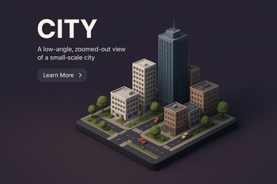 Isometric City View: A Zoomed-Out Perspective