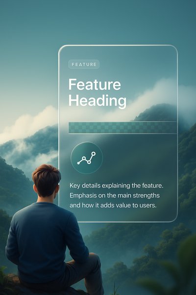 Man Observing Rainforest Hills with Feature Overlay