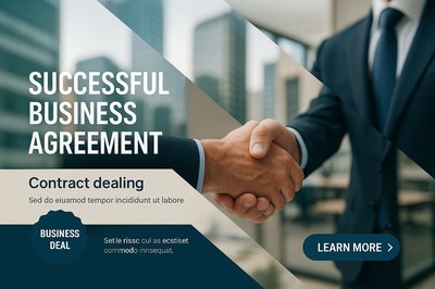 Professional Business Handshake for Agreement Success