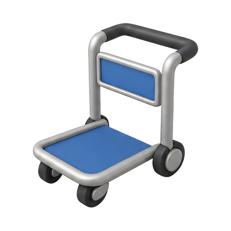 airport luggage trolley cart