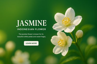 Beautiful Jasmine Flower with Description and Call to Action