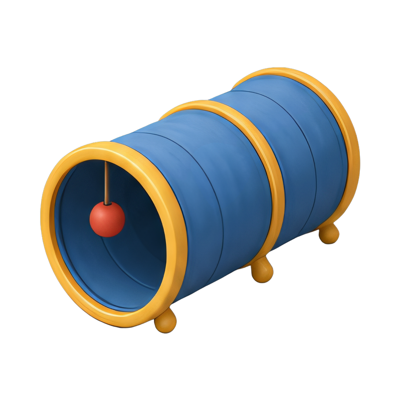 playful cat tunnel toy