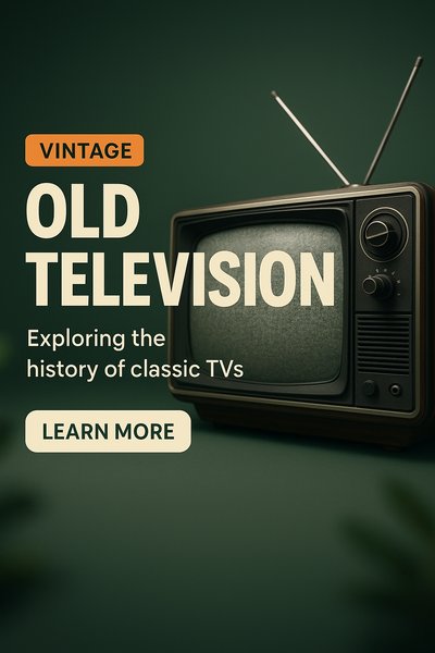 Vintage Old Television Exploration Graphic