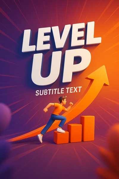Dynamic Illustration of Growth and Progression Concept