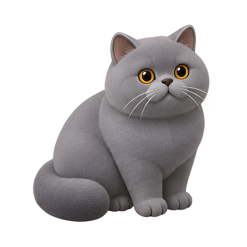 playful round-faced cat