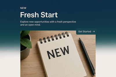 Stylish Web Page Design with Fresh Start Theme