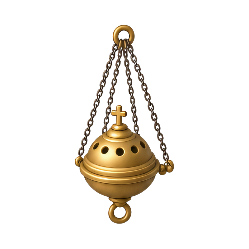 intricate censer on chains