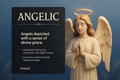 Elegant 3D Illustration of an Angelic Figure