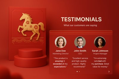 Customer Testimonials for Lunar New Year Celebration