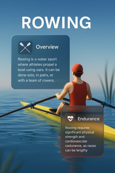 Rowing Overview and Endurance Insights with 3D Visuals