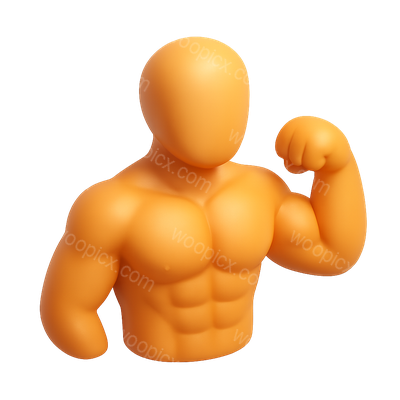 3D Buff Icon in Isometric View with Volumetric Effect