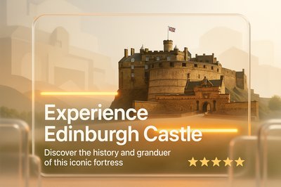 Promotional Graphic for Edinburgh Castle Tourism Experience