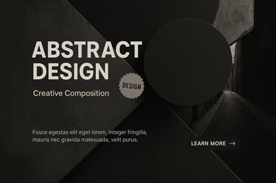 Abstract Geometry with Minimalist Design Elements