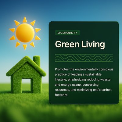 Eco-Friendly Home Concept with Sustainability Focus