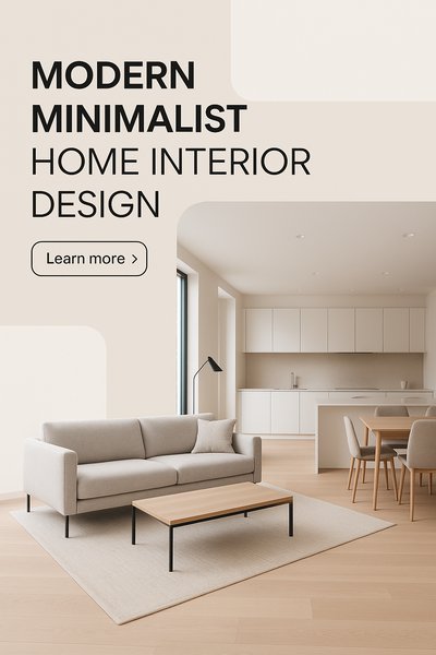 Contemporary Minimalist Home Interior Design with Natural Light