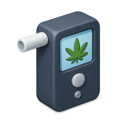 3D Icon of a Drug Detection Breathalyzer Device