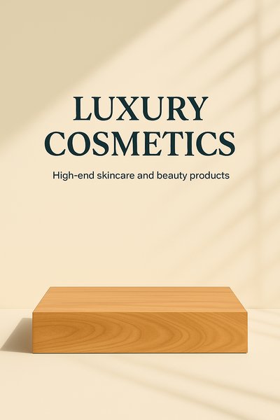 Minimalist Product Display for Luxury Cosmetics