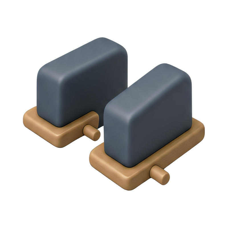 pair of shoulder blocks