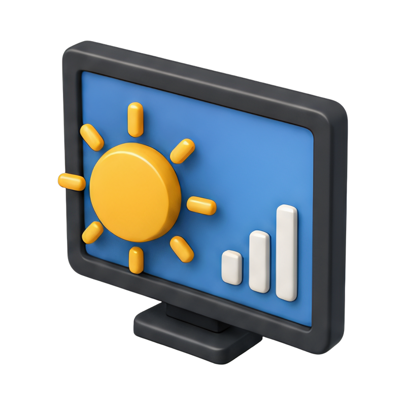 Adjusting screen brightness