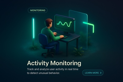 Neon Perspective in a 3D Scene for Activity Monitoring