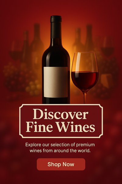Premium Wine Selection Promotional Graphic