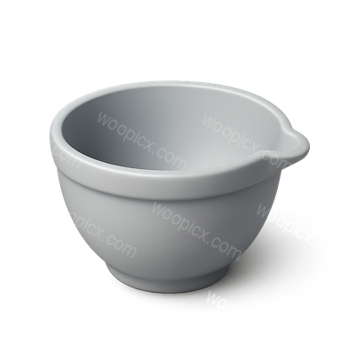 Stylish 3D Mixing Bowl Icon with Spout