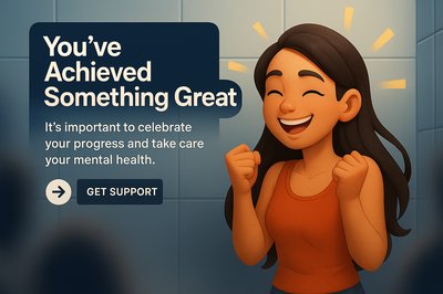 Motivational Mental Health Support Graphic