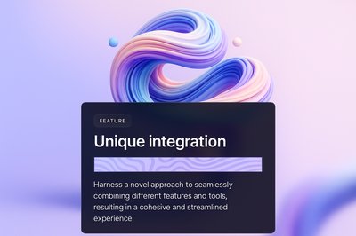 Colorful 3D Dynamic Shapes with Unique Integration Feature